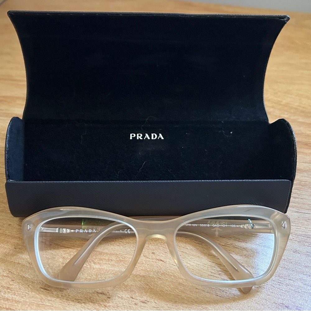 RARE translucent beige PRADA eyewear